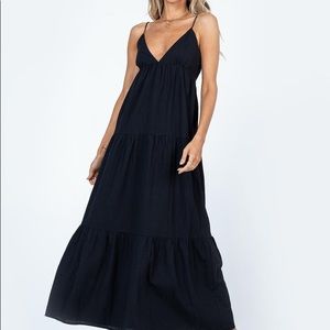 NWT Princess Polly Chelsea Black Maxi Dress